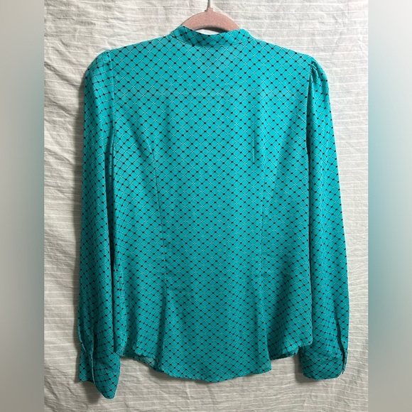 Worthington Women's Blue Ruffle Front Blouse Size M - Picture 8 of 8